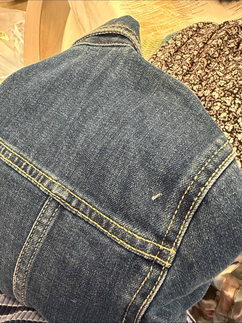 Talbots Blue Denim Jacket with Button Front - Picture 5 of 5